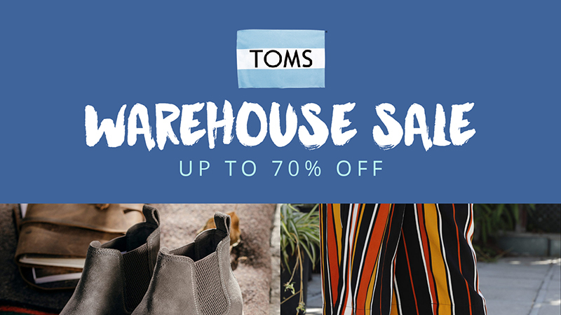 Toms warehouse deals sale 2018