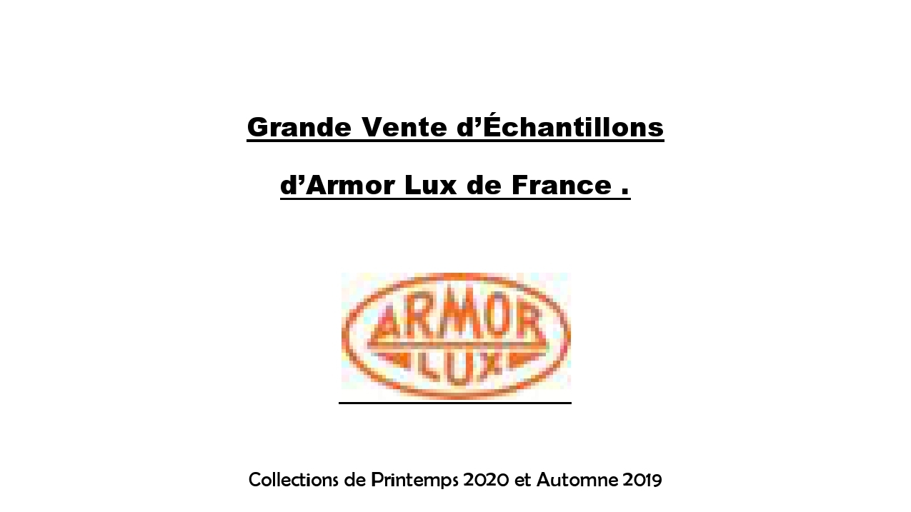 Armor Lux Clothing Sample Sale allsales