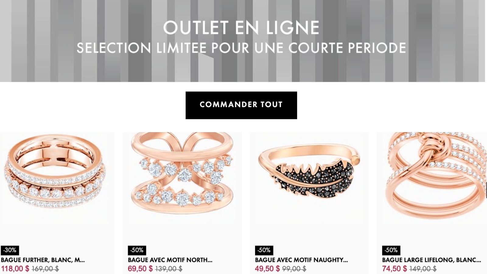 Swarovski Online Outlet Up to 50 allsales.ca