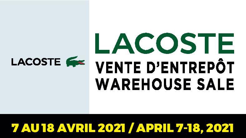 Lacoste warehouse deals sale