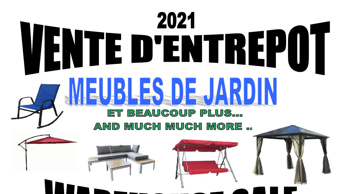 Patio & outdoor furniture warehouse sale allsales.ca