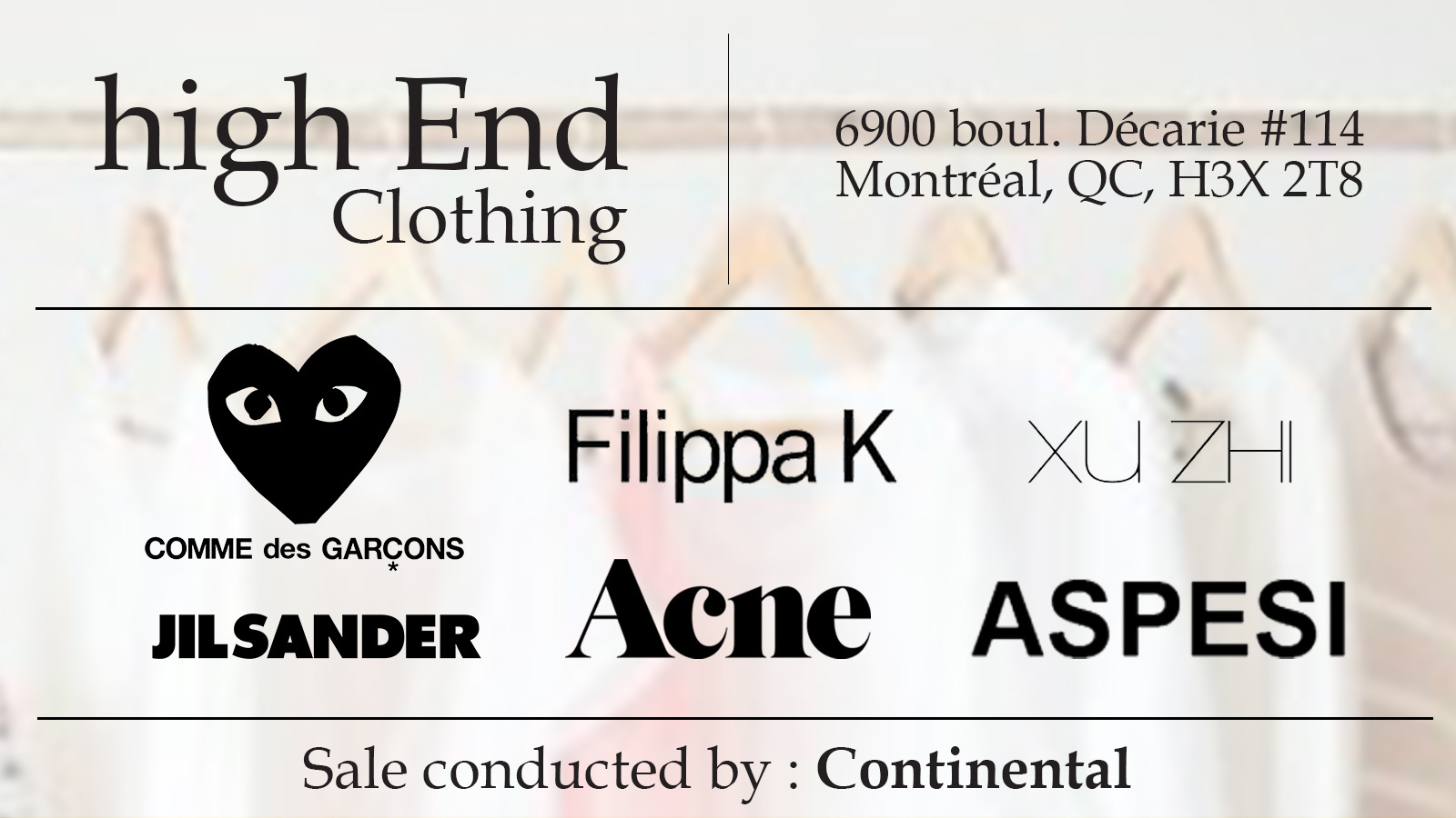 CONTINENTAL High End brands allsales