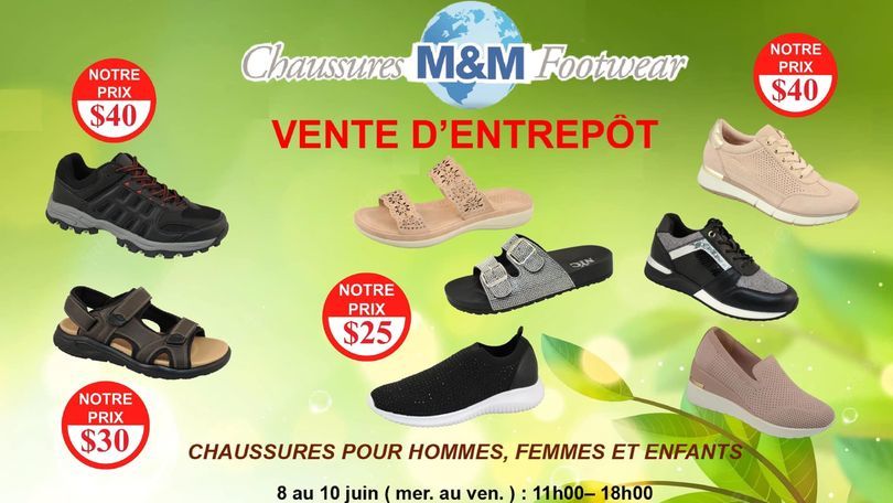 Vente d entrepot Chaussures M M lesventes