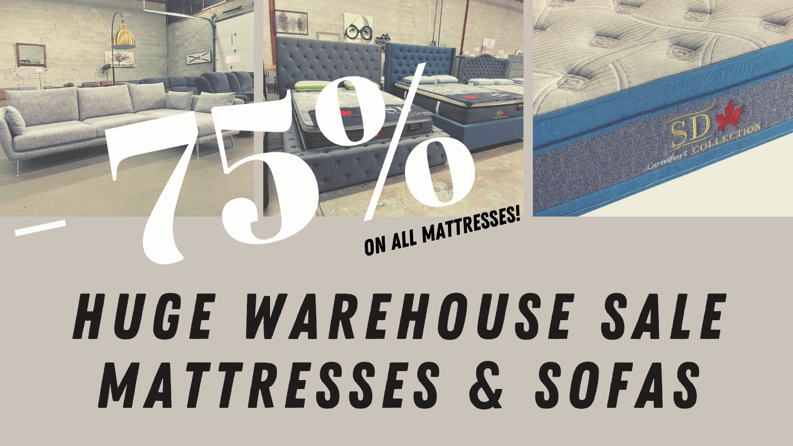Sofas, Mattresses Liquidation up to 75 allsales.ca