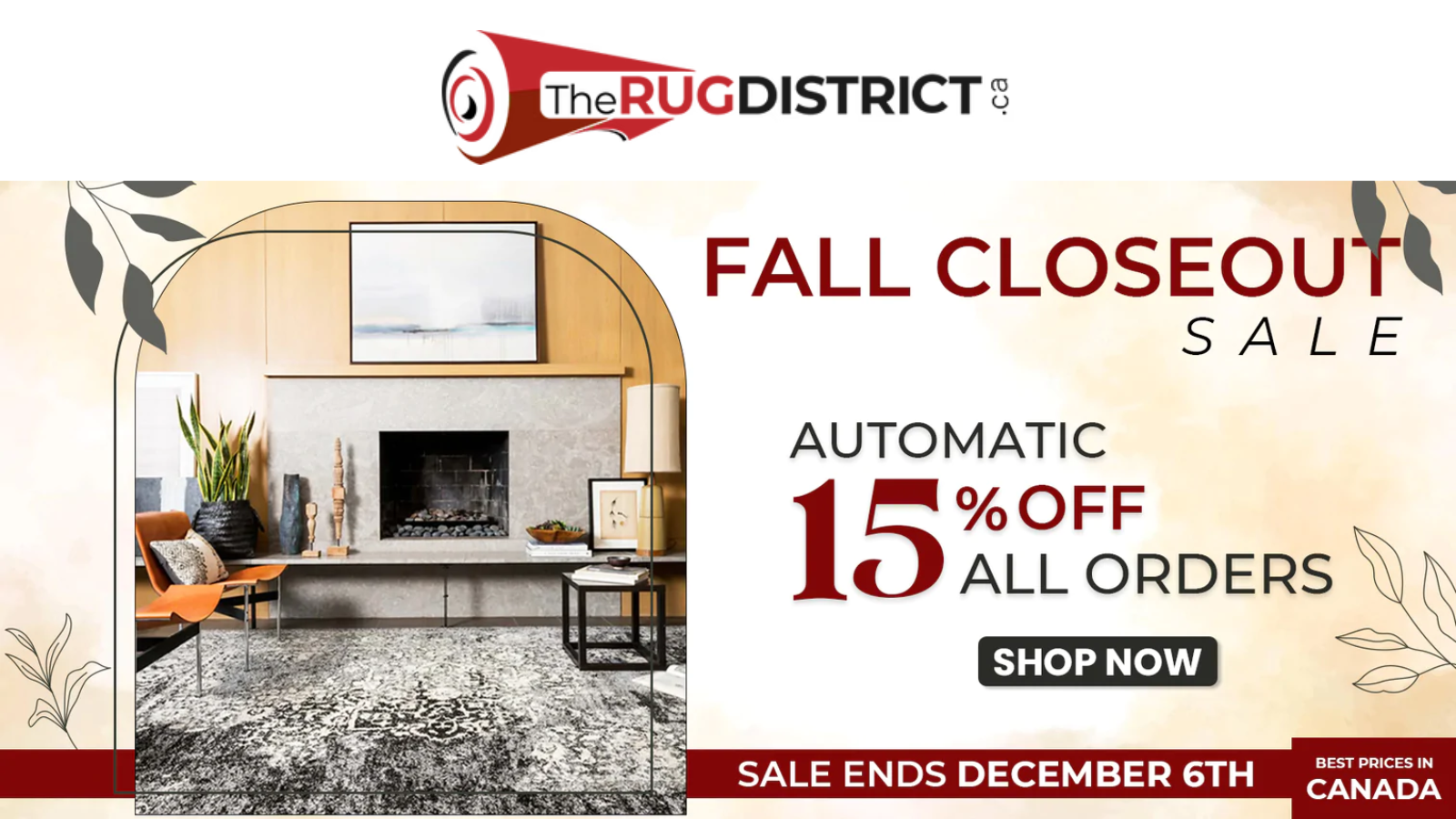 Rug District Sale 15% add. on carpet | allsales.ca