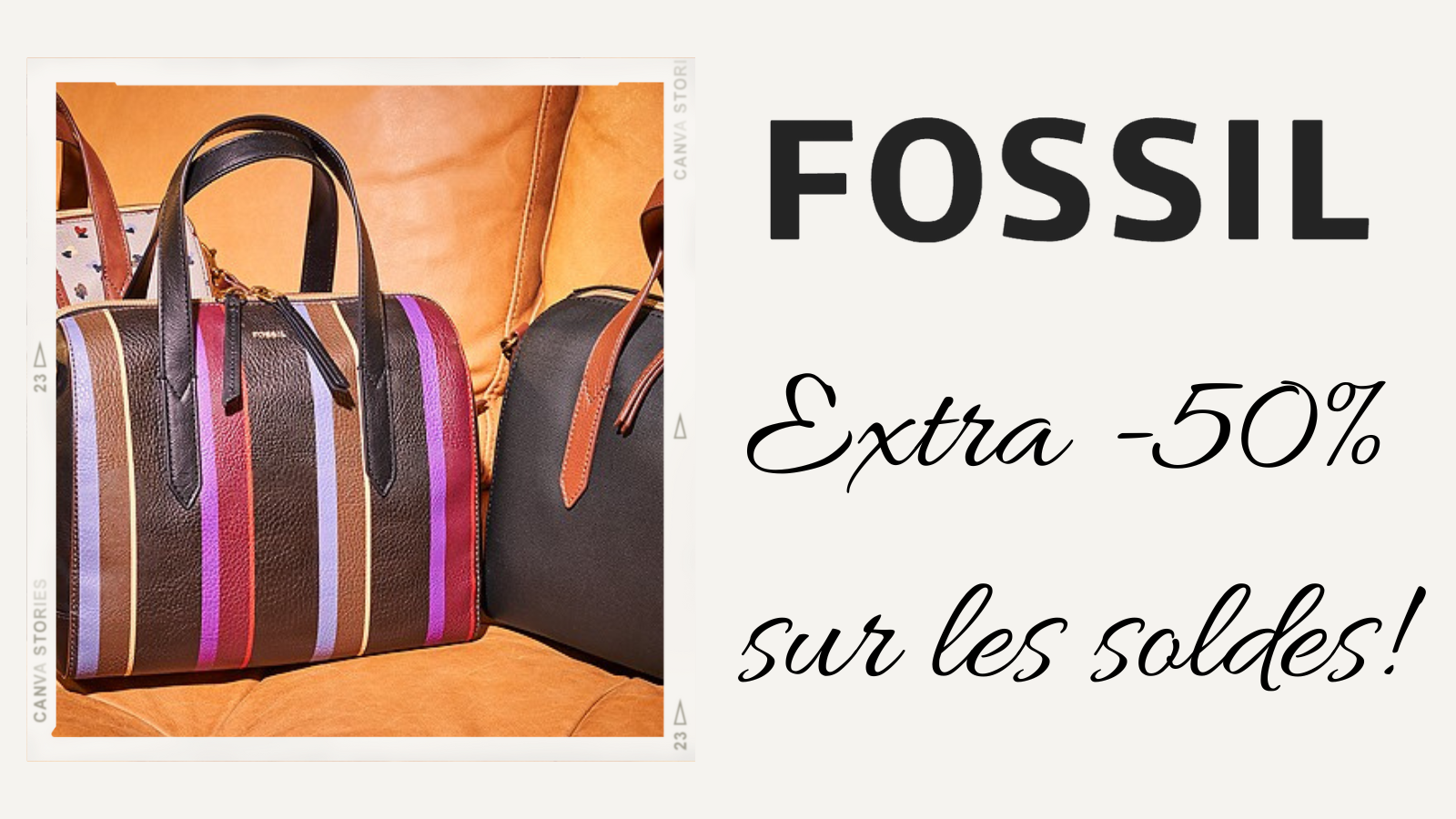 Fossil Extra 50 sur les soldes lesventes