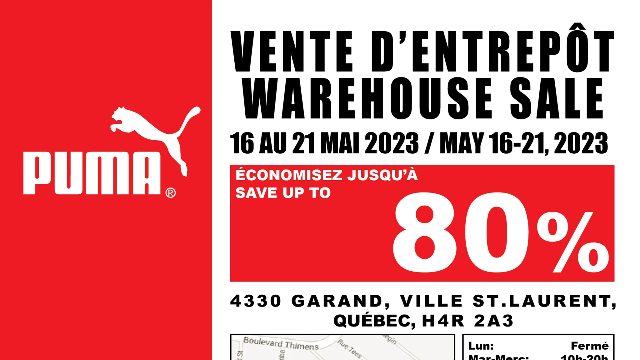 Entrepot shop puma st-sauveur