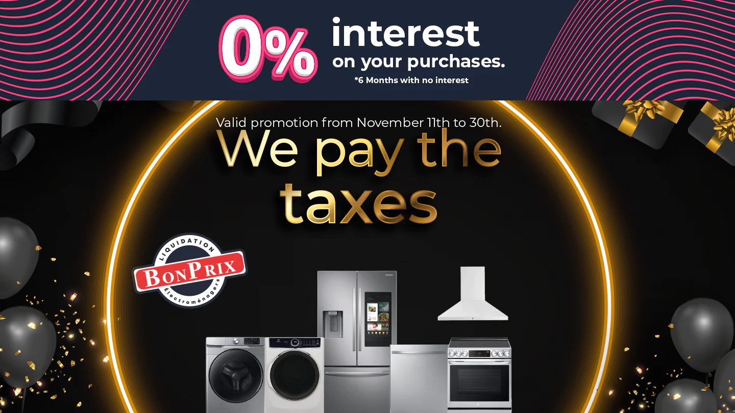 Appliances Black Friday Promo allsales.ca