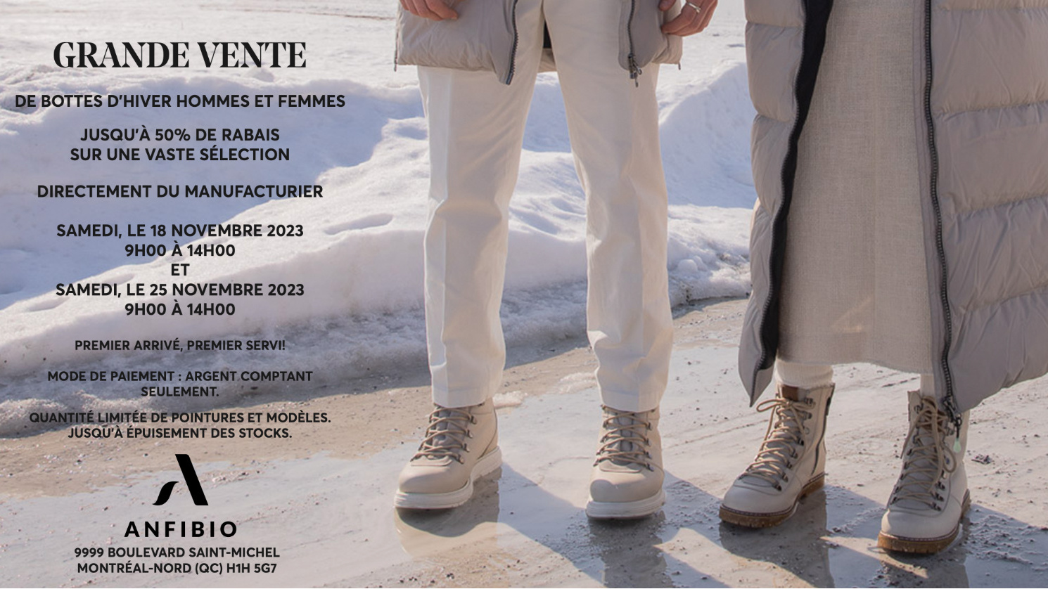 Grande vente 2023 bottes d hiver Anfibio lesventes