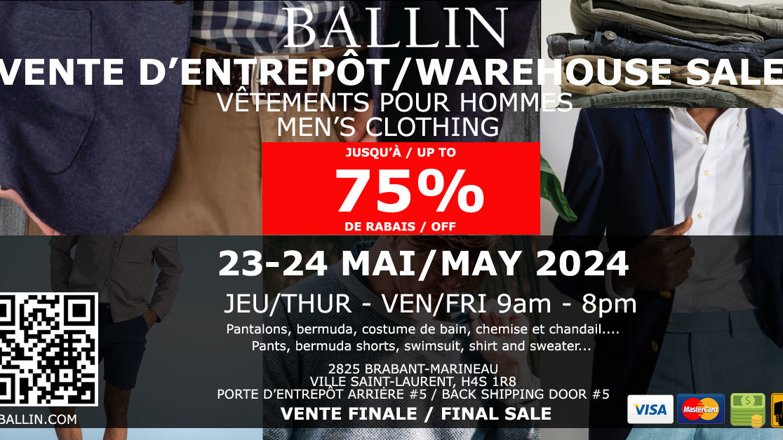 Ballin Men's Clothing Warehouse Sale allsales.ca