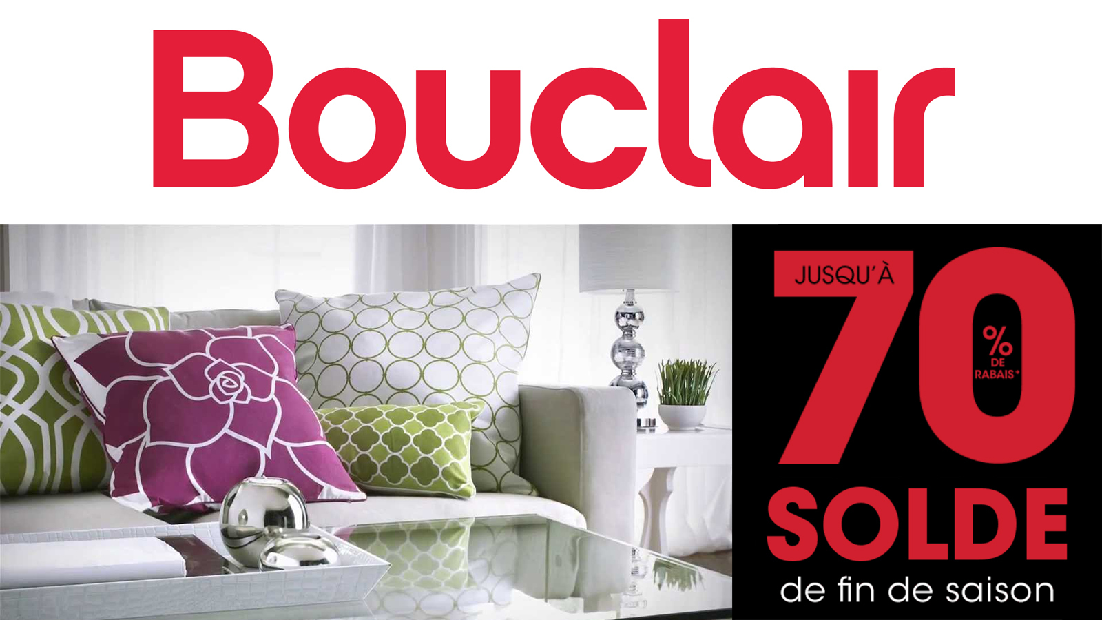 Home decor up to 70% off at Bouclair | allsales.ca