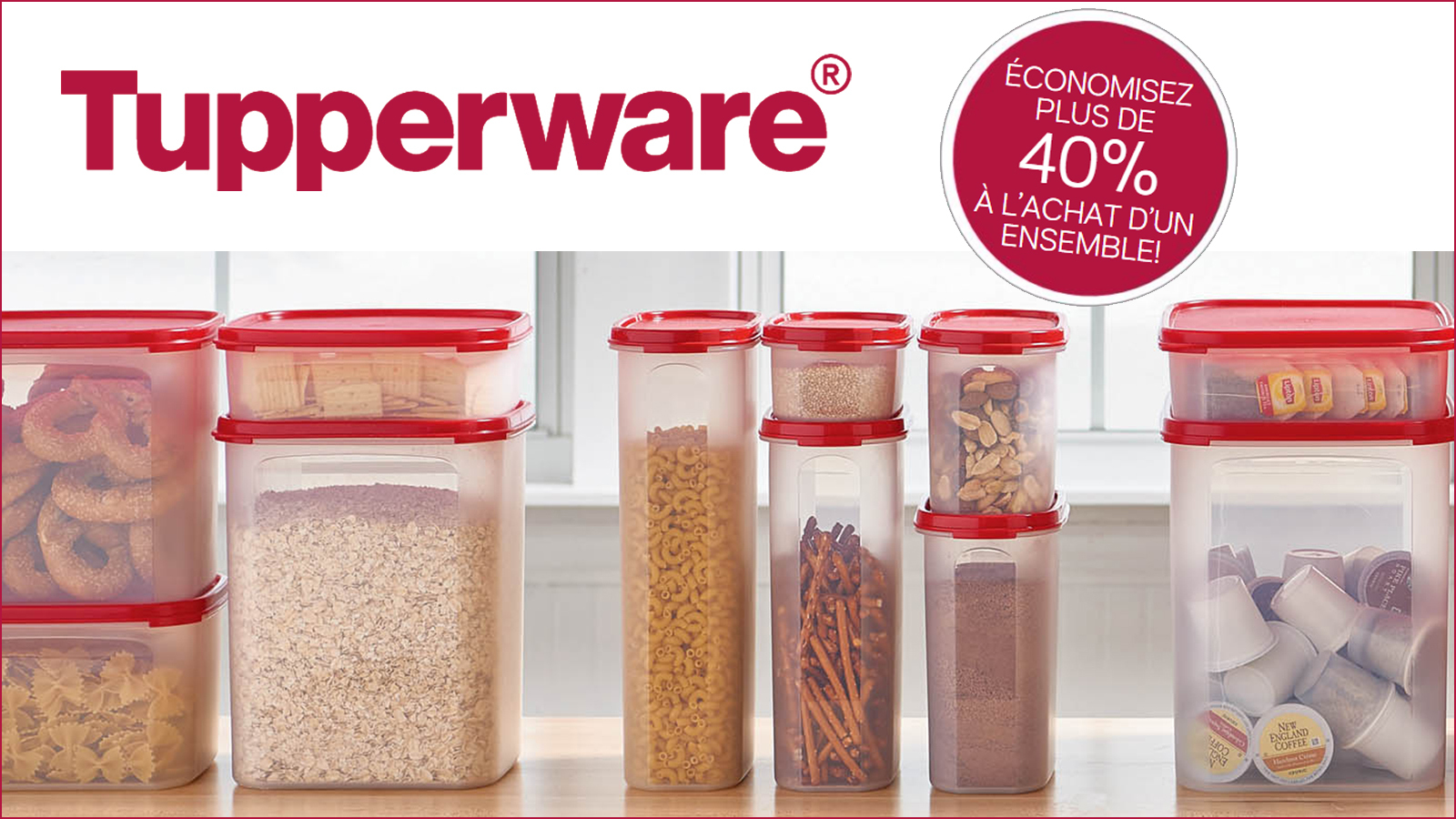 Modular containers/sets -40% Tupperware | allsales.ca