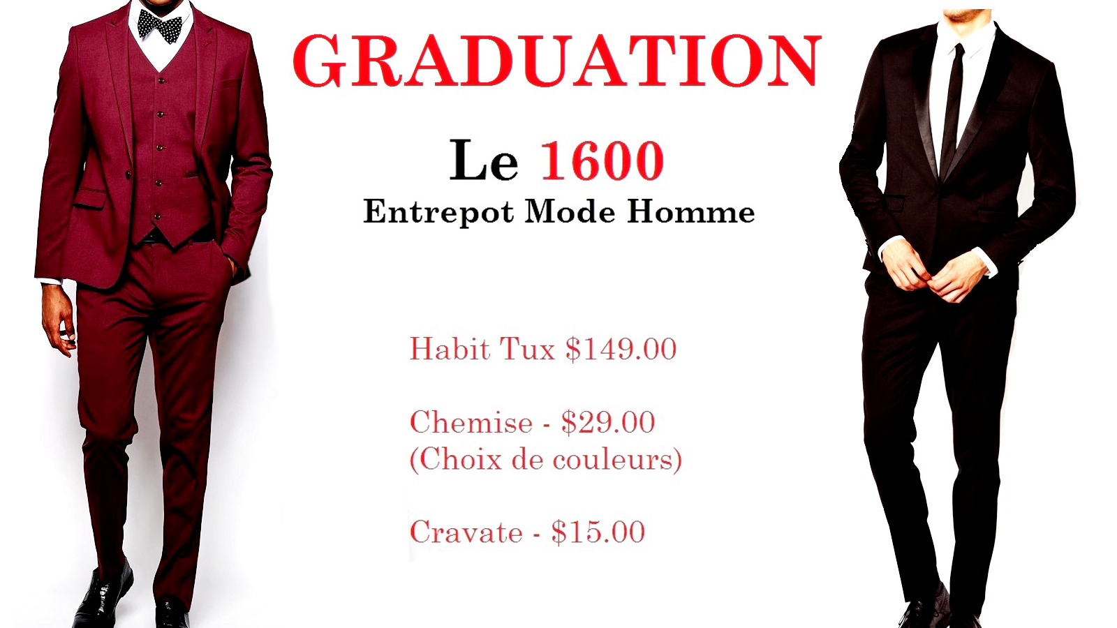 1600 entrepot best sale mode homme