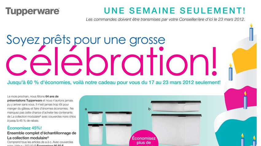 Tupperware Celebration up to 60% off | allsales.ca