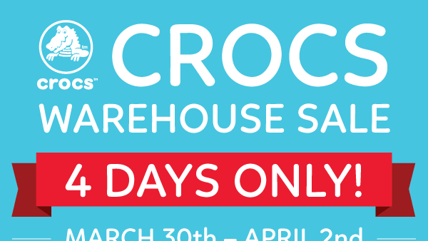 Crocs discount warehouse sale